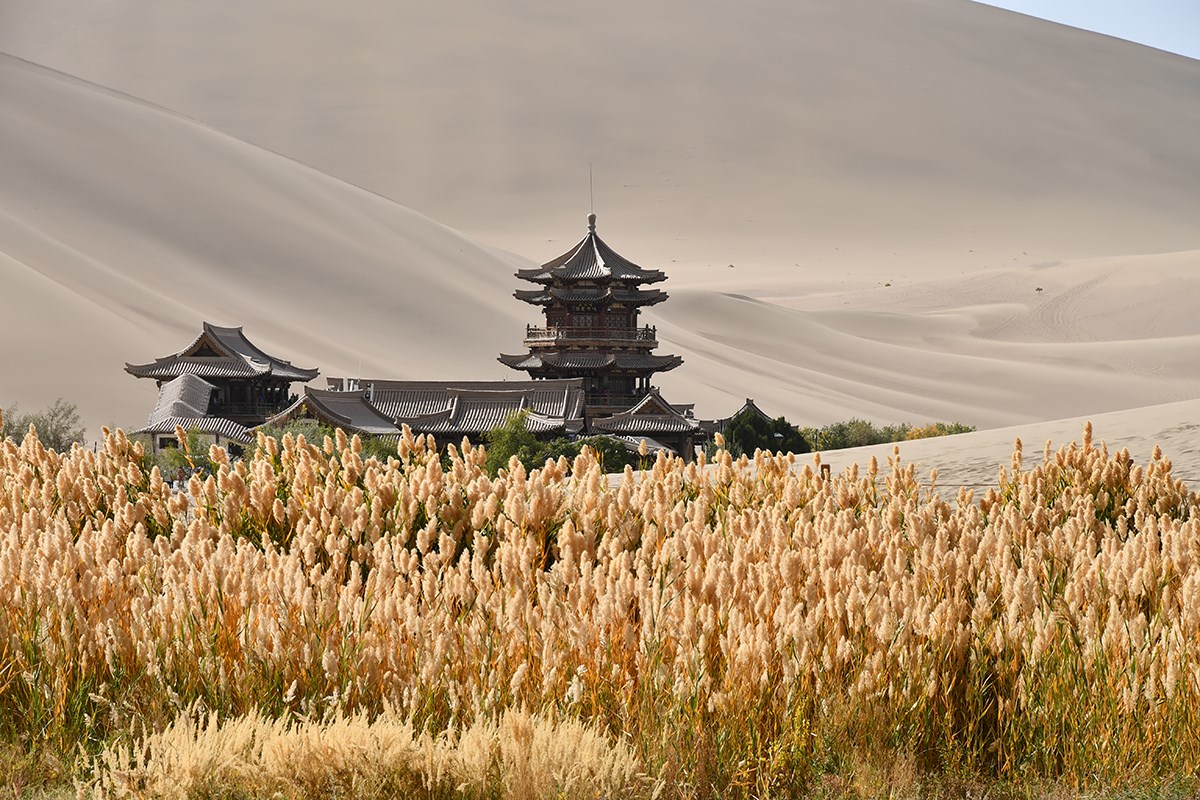 Crescen Spring Pool in Dunhuang | Foto von Liu Bin